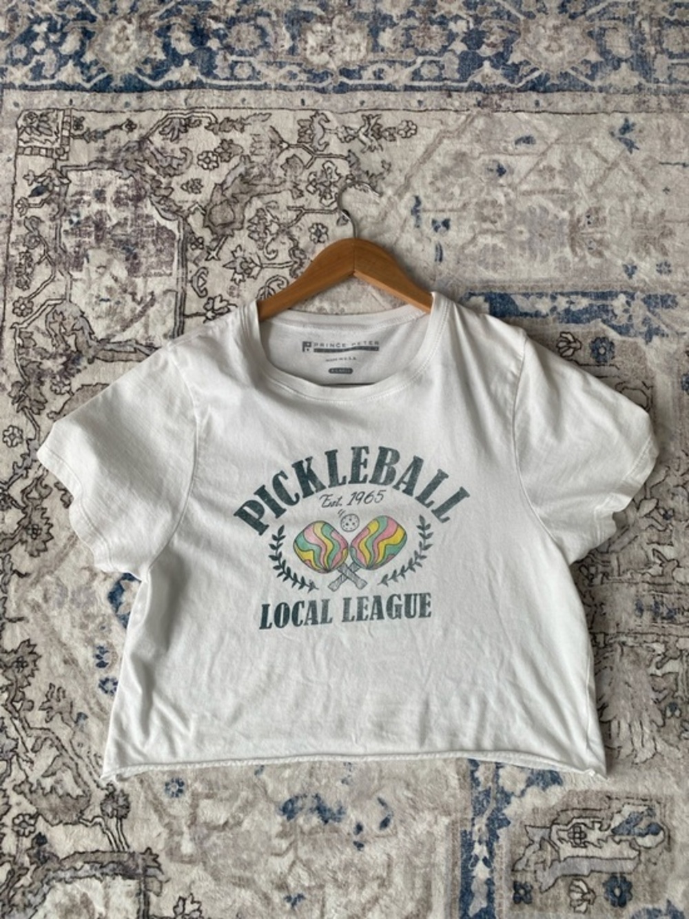 Prince Peter Collection White Pickleball Local League Graphic Tee